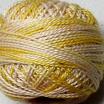 M67 Blurry Vanilla Pearl Cotton size 8 Valdani Variegated q1