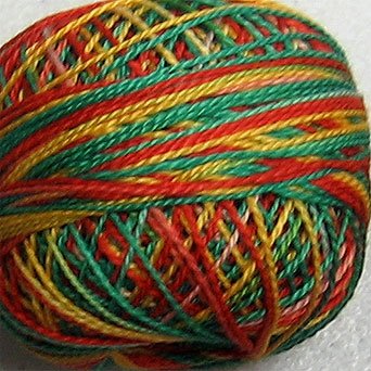 M10 Holiday - Pearl Cotton size 8 - Valdani Variegated q1