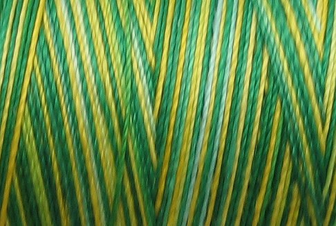 M55 - Lemon Tree - 35wt - 500m - Valdani Variegated Thread q1