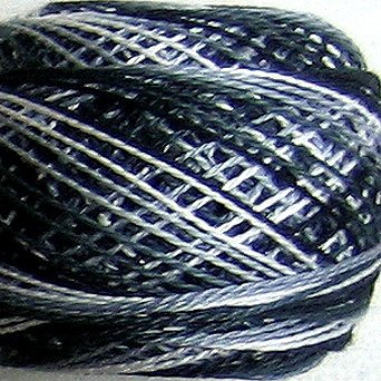 M31 Monochrome Pearl Cotton size 8 Valdani Variegated q1