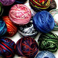 Any 12 balls Variegated M series Pearl Cotton Valdani size 12