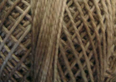 O512 Chimney Dust Pearl Cotton size 12 0512 Valdani Overdyed q6