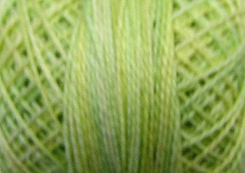 O543 - Lime Sherbet - Pearl Cotton size 8 0543 Valdani Overdyed q6