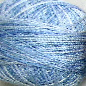 M42 Summer Sky Pearl Cotton size 12 Valdani Variegated q6