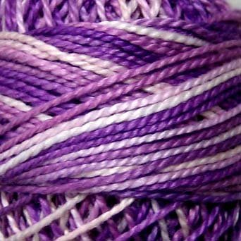 M2 Iris Fields Pearl Cotton size 12 Valdani Variegated q1