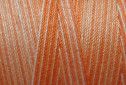 M22 Peaches 35wt 2000m cone Valdani Hand Dyed Variegated Cotton Quilting Thread x0