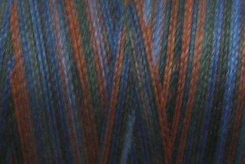 M53 Moonlit Mountain 35wt 2000m cone Valdani Hand Dyed Variegated Cotton Quilting Thread q0