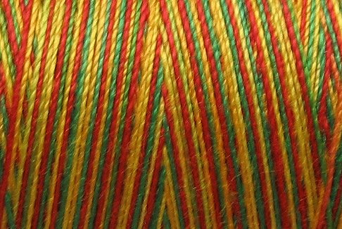 ?? M54 Primaries 35wt 2000m cone Valdani Hand Dyed Variegated Cotton Quilting Thread x0