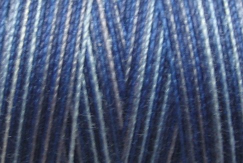 M05 Denim Blues 50wt 1080 yds - Valdani Hand Dyed Cotton Variegated Thread q1