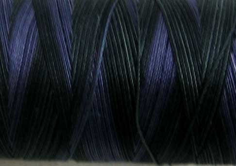 M91 Black Night 50wt 1080 yds - Valdani Hand Dyed Cotton Variegated Thread q1