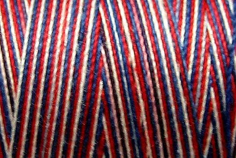 M17 Patriotic 50wt 1080 yds - Valdani Hand Dyed Cotton Variegated Thread q1