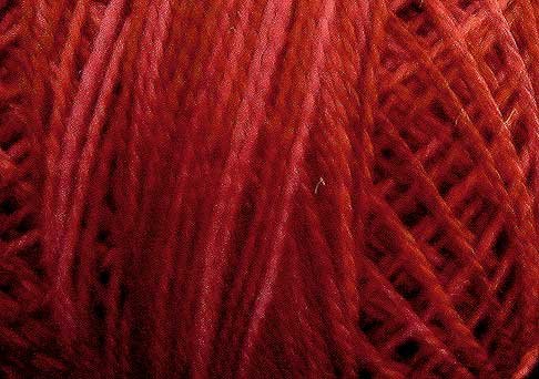 O507 Rich Wine Pearl Cotton size 12 Valdani Overdyed 0507 q6
