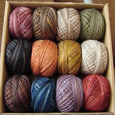 P0 Punchneedle 3 Strand Floss VINTAGE HUES SAMPLER for J. Paton Free Shipping US q2