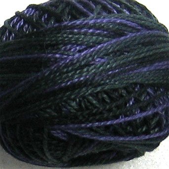 M91 Black Night Pearl Cotton size 12 Valdani Variegated q5