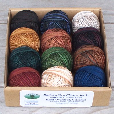 Punchneedle Basic with a Flare 3 strand floss collection set 3 Free Shipping US q2