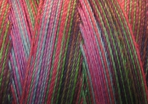 V102 Lilac Garden Valdani 35wt 1080 yds Variegated Cotton Quilting Thread q1