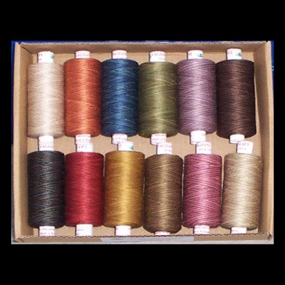 Valdani 60 wt cotton Vintage Hue Sampler for J. Paton 12x Free Ship US CA q1