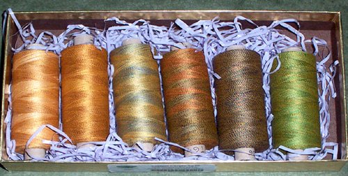 Valdani 2 ply Hand Dyed Variegated Twisted Poly and Cotton Free Ship US CA set a
