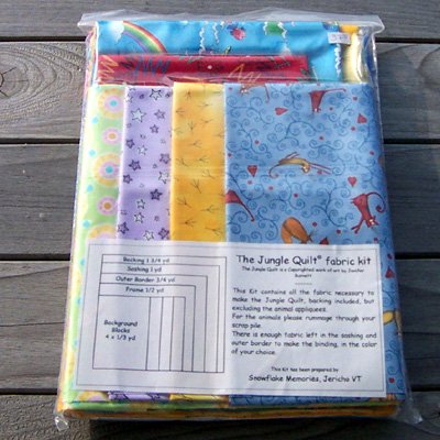 My Jungle Quilt by Jenifer Burnett - Fabric Kit blue tones