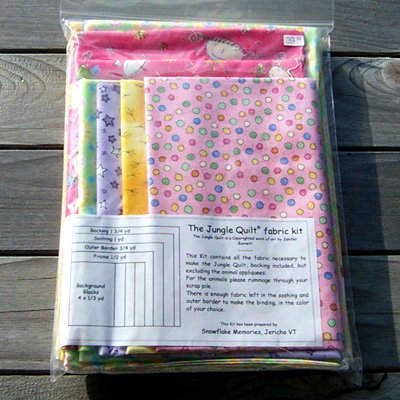 My Jungle Quilt by Jenifer Burnett - Fabric Kit pink tones