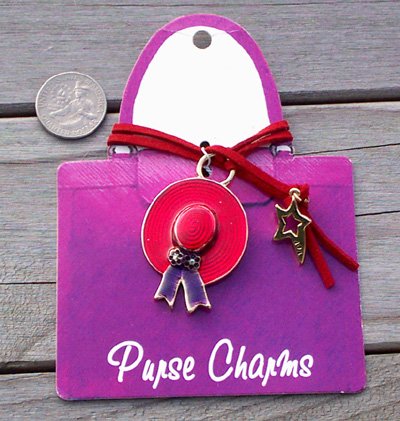Red Hat Purse Charm