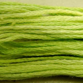 O543 Lime Sherbet - six strand cotton floss Valdani - free ship US CA - q6