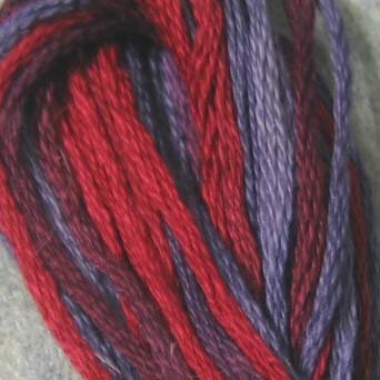 O552 Red Navy - discontinued product - six strand cotton floss Valdani free ship US CA q1