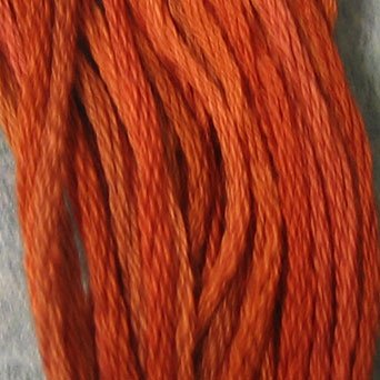 P6 Rusted Orange J Paton six strand cotton floss Valdani free ship US CA q6