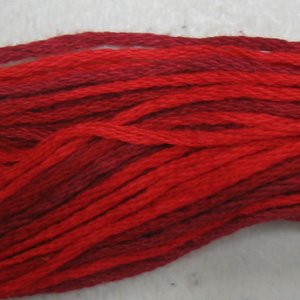 M43 Vibrant Reds - six strand cotton floss Valdani - free ship US CA - q1