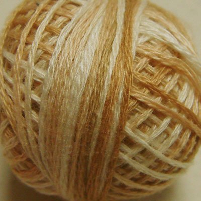 O514 Wheat Husk Pearl Cotton size 12 0514 Valdani Overdyed q6