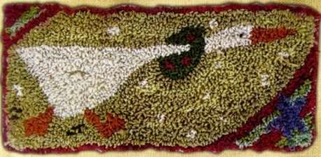 Running Goose pattern for Punchneedle Embroidery by Hooked On Rugs q1