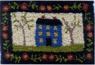Welcome Home pattern for Punchneedle Embroidery by Brenda Gervais q1