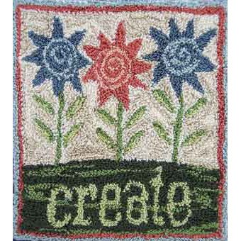 Create pattern for Punchneedle Embroidery by Hooked On Rugs q1