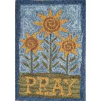 Pray pattern for Punchneedle Embroidery by Hooked On Rugs q1