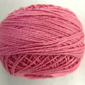 1212 Rich Rose - Pearl Cotton size 12 - Valdani Solid color q1