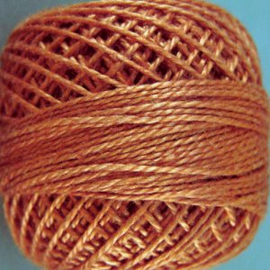 159 Rust Pearl Cotton size 8 Valdani Solid color q3