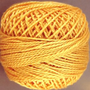 67 Bright Rusty Orange Pearl Cotton size 8 Valdani Solid color q1