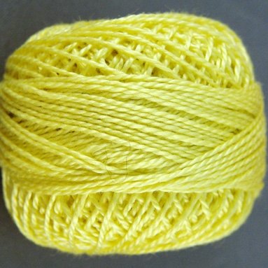 10 Lemon Pearl Cotton size 8 Valdani Solid color q6