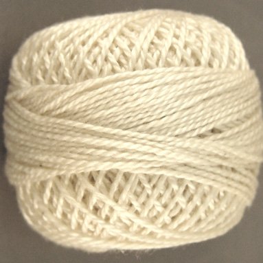 4 Cream - Pearl Cotton size 8 - Valdani Solid color q6