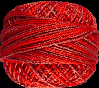 M66 Raspberry Fizz Pearl Cotton size 12 Valdani Variegated q6