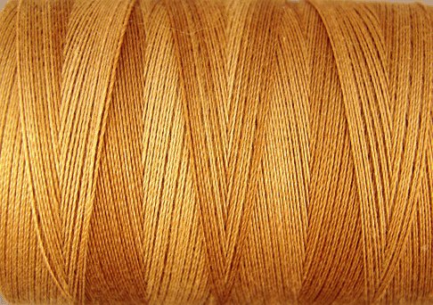 O571 Tea Honey 35wt 500m Valdani Overdyed Thread q1