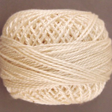 5 Light Ecru Pearl Cotton size 8 Valdani Solid color q6