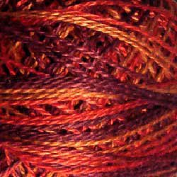 O533 0533 Golden Autumn Pearl Cotton size 12 Valdani Overdyed q6