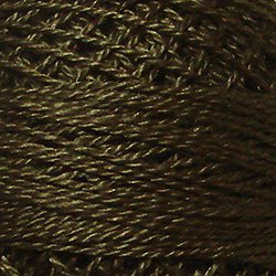 200 Dark Chocolate - Pearl Cotton size 12 - Valdani Solid color q1