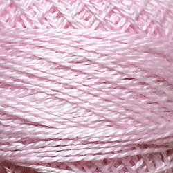 O557 Rose Suave Pearl Cotton size 12 Valdani Overdyed 0557 q6