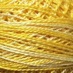 O551 Sunshine Pearl Cotton size 12 Valdani Overdyed 0551 q6