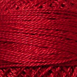 775 Backyard Turkey Red Pearl Cotton size 12 Valdani Solid color q6