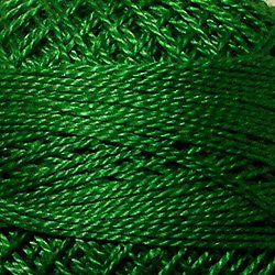 25 Christmas Green Pearl Cotton size 12 Valdani Solid color q6