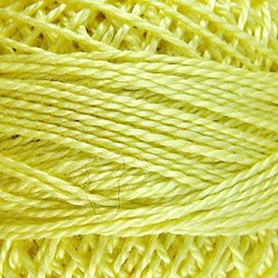 10 Lemon Pearl Cotton size 12 Valdani Solid color q6