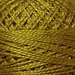 152 Gold Pearl Cotton size 12 Valdani Solid color q3